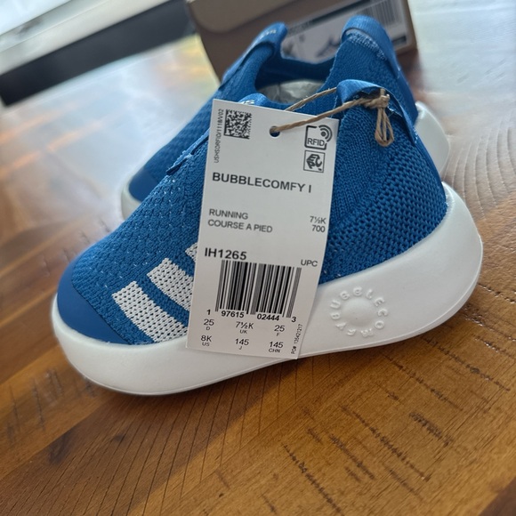 Kids Adidas Bubble Comfy Sneakers Sz 8 - Picture 3 of 6